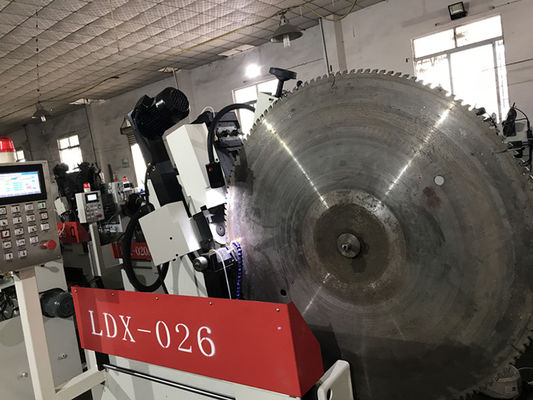 Özel Büyük CNC Dairesel Testere Bıçağı Ön Ve Arka Köşeli Döşeme Makinesi LDX-026A