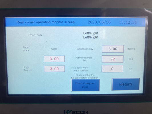 LDX-020A Fabrika Doğrudan Otomatik Testere Bıçağı Ön Ve Arka Köşe Keskinleştirme Makinesi