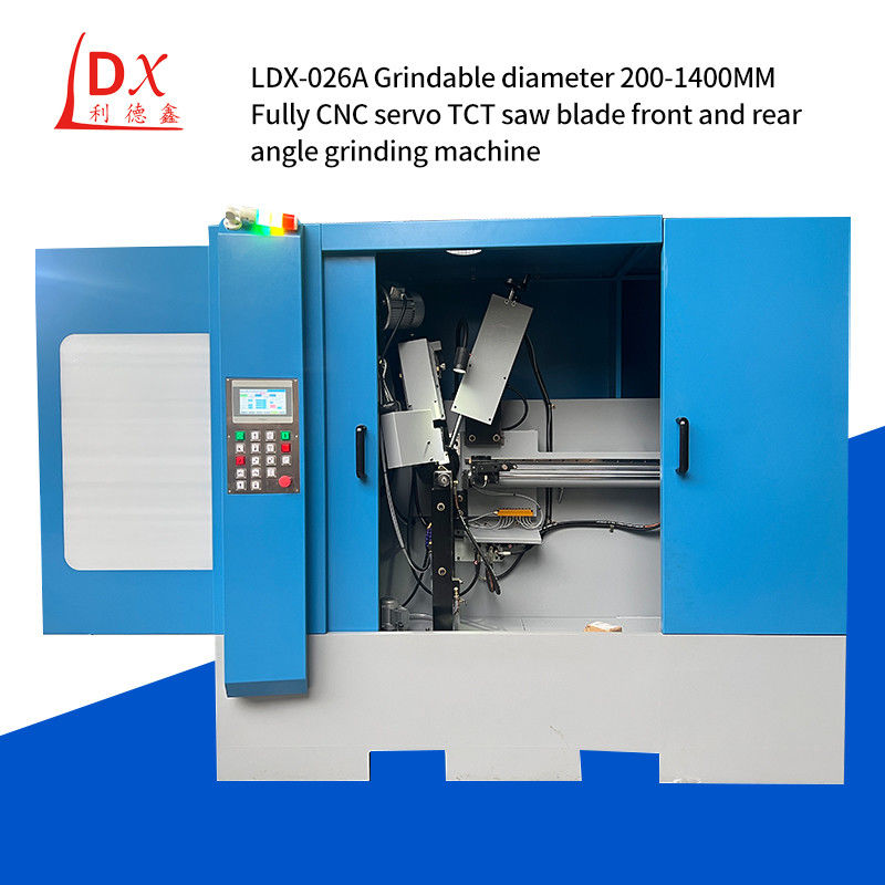 TCT Dairesel Testere Bıçağı Ön Ve Arka Köşe Tam CNC Hırlama Makinesi LDX-026A