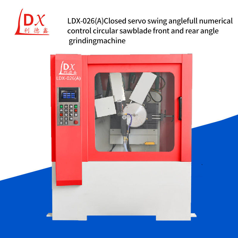 Tam Kapalı Servo Swing Angle Full CNC TCT Çakmak Blade Ön Ve Arka Köşe Kesme Makinesi LDX-026A