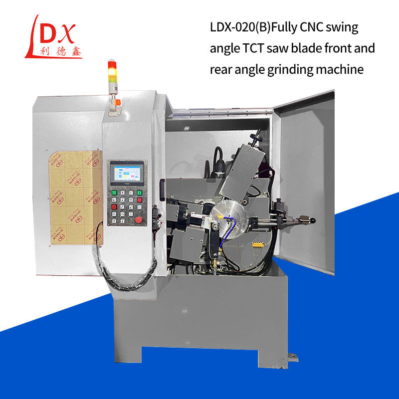 Tam Kapalı CNC TCT Dairesel Testere Bıçağı Ön Ve Arka Köşe Kesme Makinesi LDX-020B