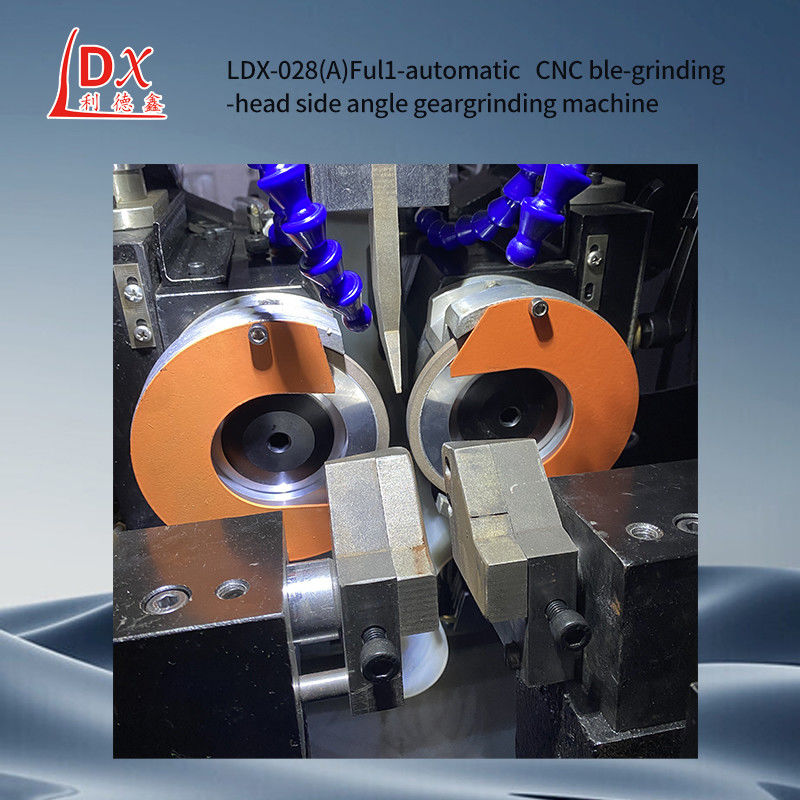Ağaç işleme için çift başlı yan açılı öğütme makinesi Karbid testeresi bıçağı LDX-028A