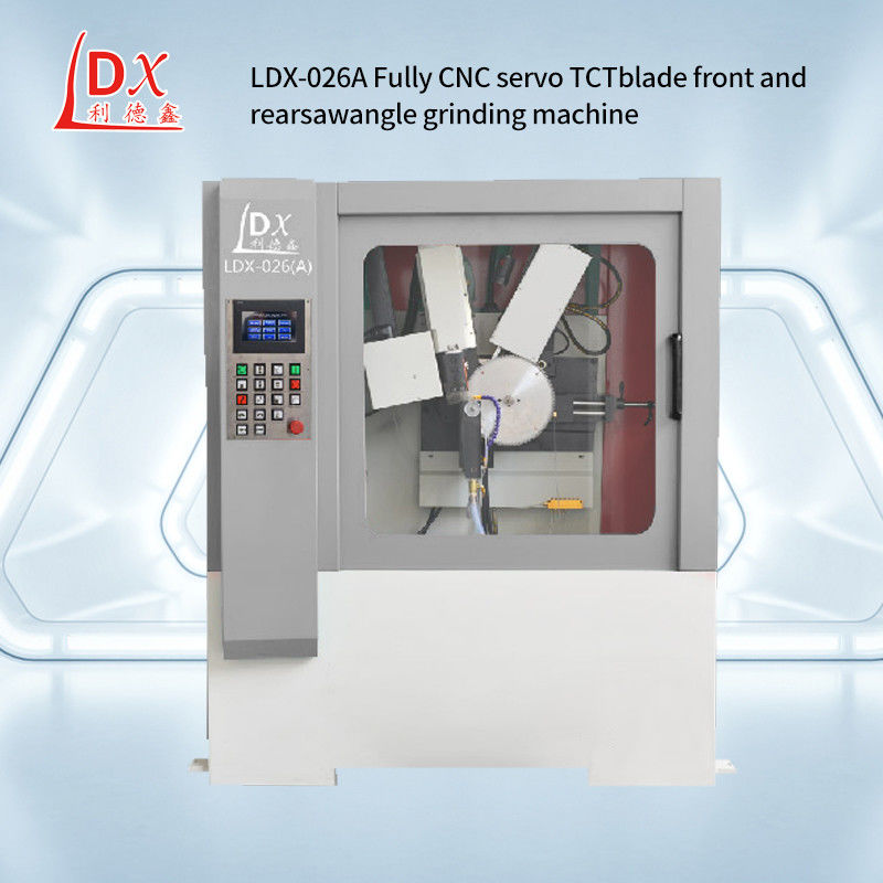 Tam Kapalı Servo Swing Angle CNC Dairesel Çakmak Blade Ön Ve Arka Köşeli Hile Makinesi LDX-026A