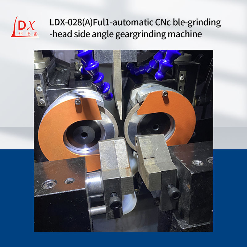 LDX-028A Yüksek hassasiyetli Servo Tam CNC Dairesel Testere Bıçağı Çift Delikleme Kafa Yan Köşeli Delikleme Makinesi